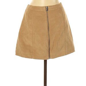 Beige Zipper skirt
